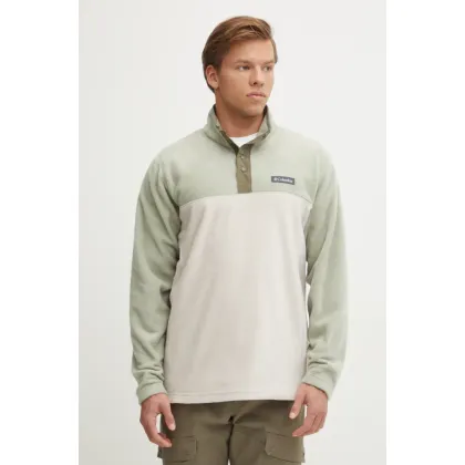 Zdjęcie Columbia bluza sportowa Steens Mountain Half Snap kolor zielony wzorzysta 2097721