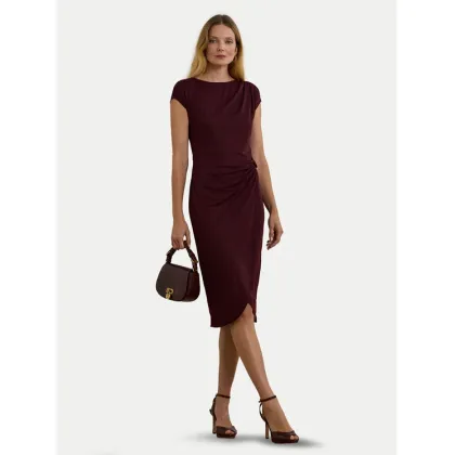 Zdjęcie LAUREN RALPH LAUREN Sukienka koktajlowa 250951402001 Bordowy Slim Fit