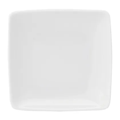 Zdjęcie Luksusowa biała porcelanowa maselniczka Carré White inspirowana stylem azjatyckim - 6 sztuk - Vista Alegre