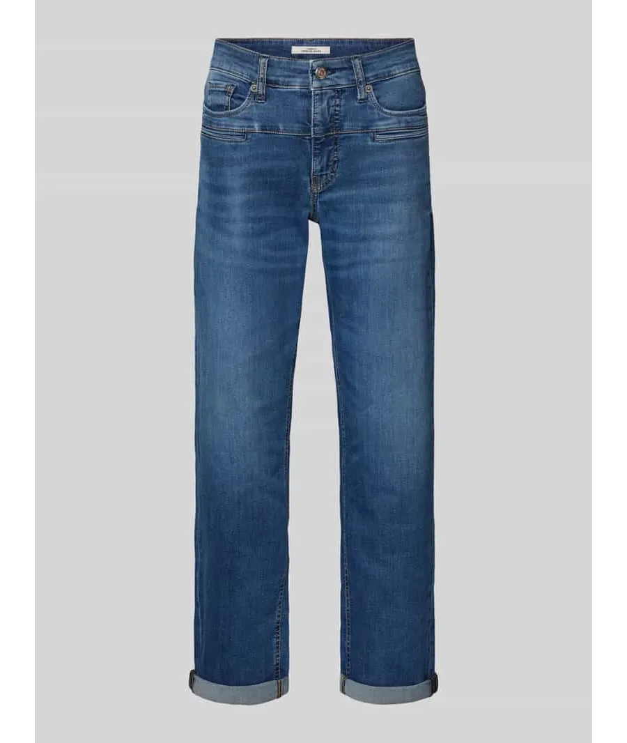 obrazek 1 Jeansy o skróconym kroju slim fit model ‘PEARLIE’