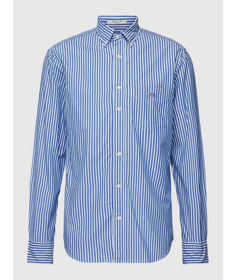 obrazek 1 Koszula casualowa o kroju regular fit ze wzorem w paski model ‘POPLIN’