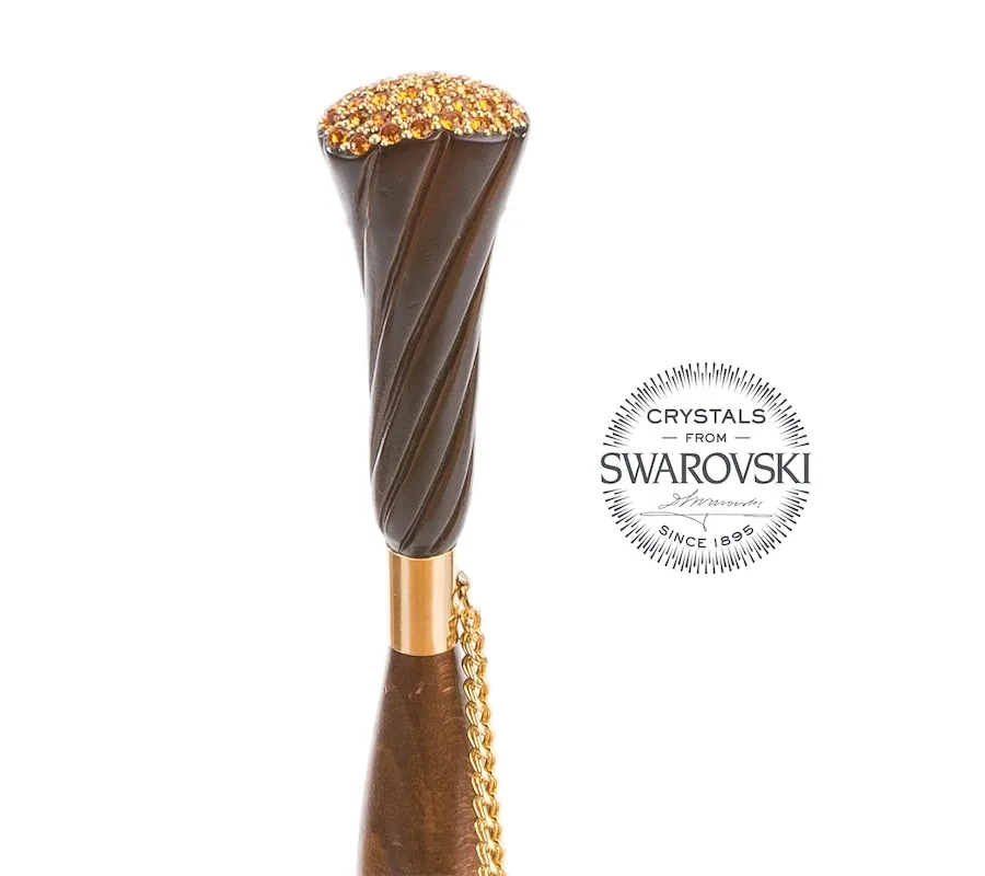 obrazek 4 Luksusowy beżowy parasol damski w stylu vintage zdobiony pięknymi kwiatami - Pasotti