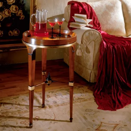 Picture Round coffee table with inlays
