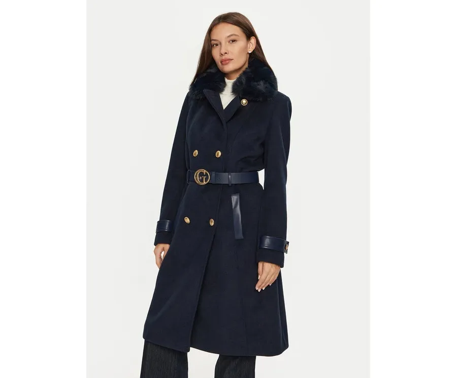 obrazek 1 Guess Płaszcz zimowy Amelia W4BL46 WGKI2 Granatowy Regular Fit