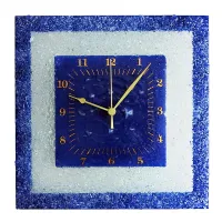 Picture Arabeska wall clock in blue
