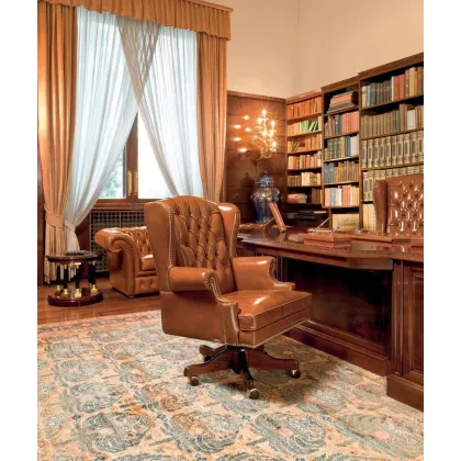 Zdjęcie Piękny klasyczny prezydencki fotel do gabinetu – Mascheroni