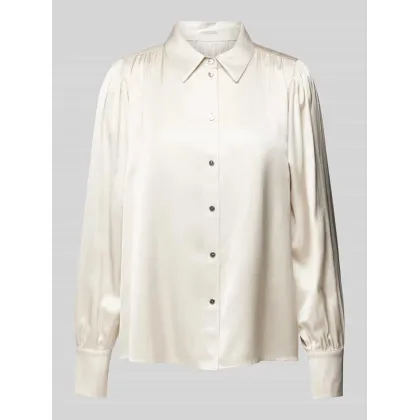 Zdjęcie Bluzka koszulowa o kroju regular fit z mankietami