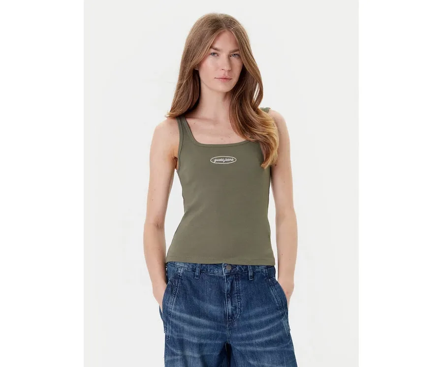obrazek 1 Guess Jeans Top W5YP35 KA0H1 Khaki Regular Fit