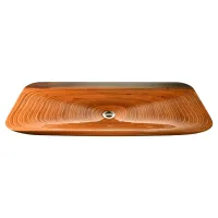 Picture Original wooden washbasin for unique bathrooms
