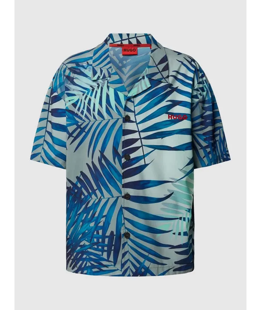 obrazek 1 Koszula casualowa o kroju relaxed fit z rękawem o dł. 1/2 model ‘BEACH’