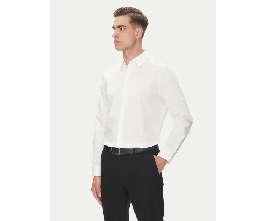 obrazek 1 Calvin Klein Koszula LV04LB148G Biały Slim Fit