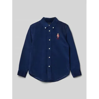 Zdjęcie Koszula sztruksowa o kroju regular fit z kołnierzykiem typu button down