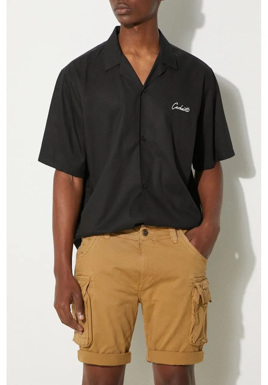 obrazek 1 Alpha Industries szorty męskie kolor brązowy 176203.13-BRAZOWY
