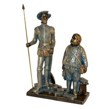 Picture A beautiful figurine of Don Quixote and Sancho as a desk decoration