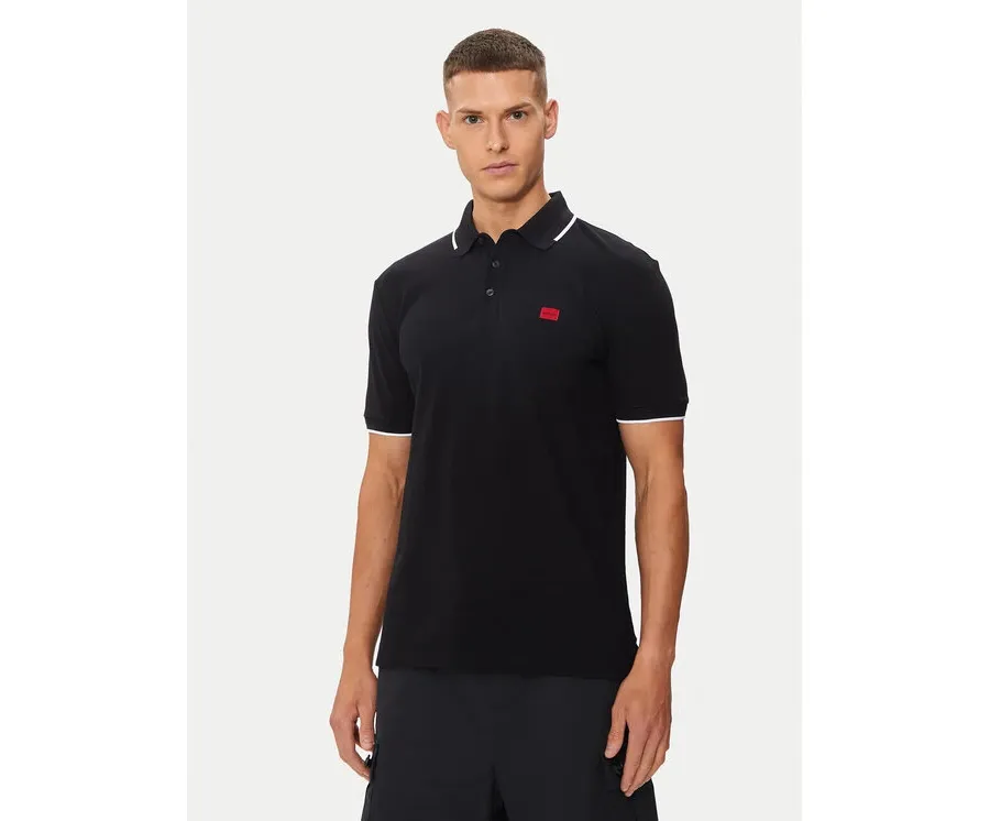 obrazek 1 Hugo Polo Deresino232 50490775 Czarny Slim Fit HUGO