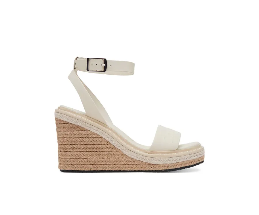 obrazek 1 Calvin Klein Espadryle Wedge Sandal 70 - He HW0HW02376 Biały