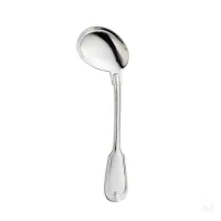 Picture Silver-plated elegant curved baby spoon – Zaramella Argenti