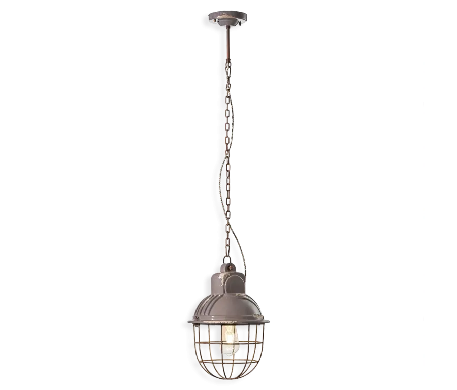 obrazek 2 Wyjątkowa włoska lampa wisząca retro Industrial
