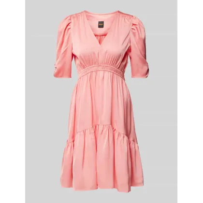 Zdjęcie Sukienka o długości do kolan z dołem obszytym falbaną model ‘Dizziano’