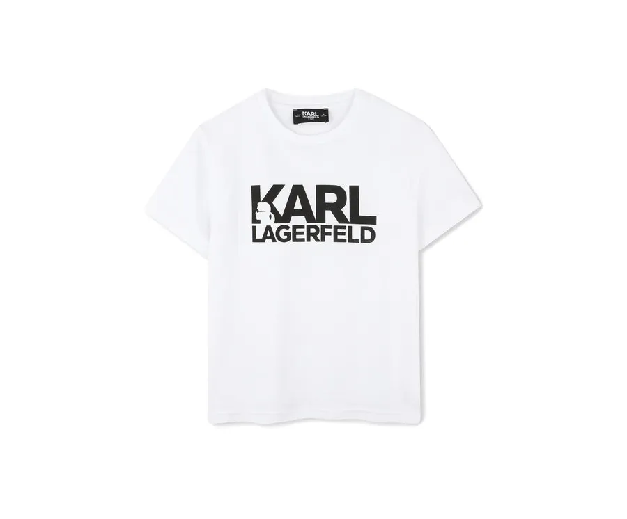 obrazek 1 Karl Lagerfeld Kids T-Shirt Z30435 D Biały Regular Fit
