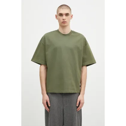 Zdjęcie Alpha Industries t-shirt bawełniany Heavy T UV męski kolor zielony gładki 146503UVF