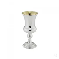 Picture Stylish silver kiddush cup on a leg - Zaramella Argenti