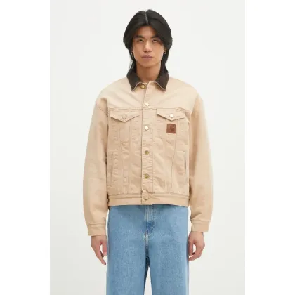 Zdjęcie Carhartt WIP kurtka bawełniana Dayton Trucker Jacket kolor beżowy przejściowa I034315.2N24O