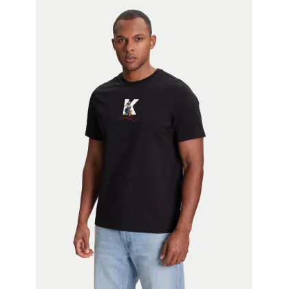 Zdjęcie KARL LAGERFELD T-Shirt 755099 553270 Czarny Regular Fit
