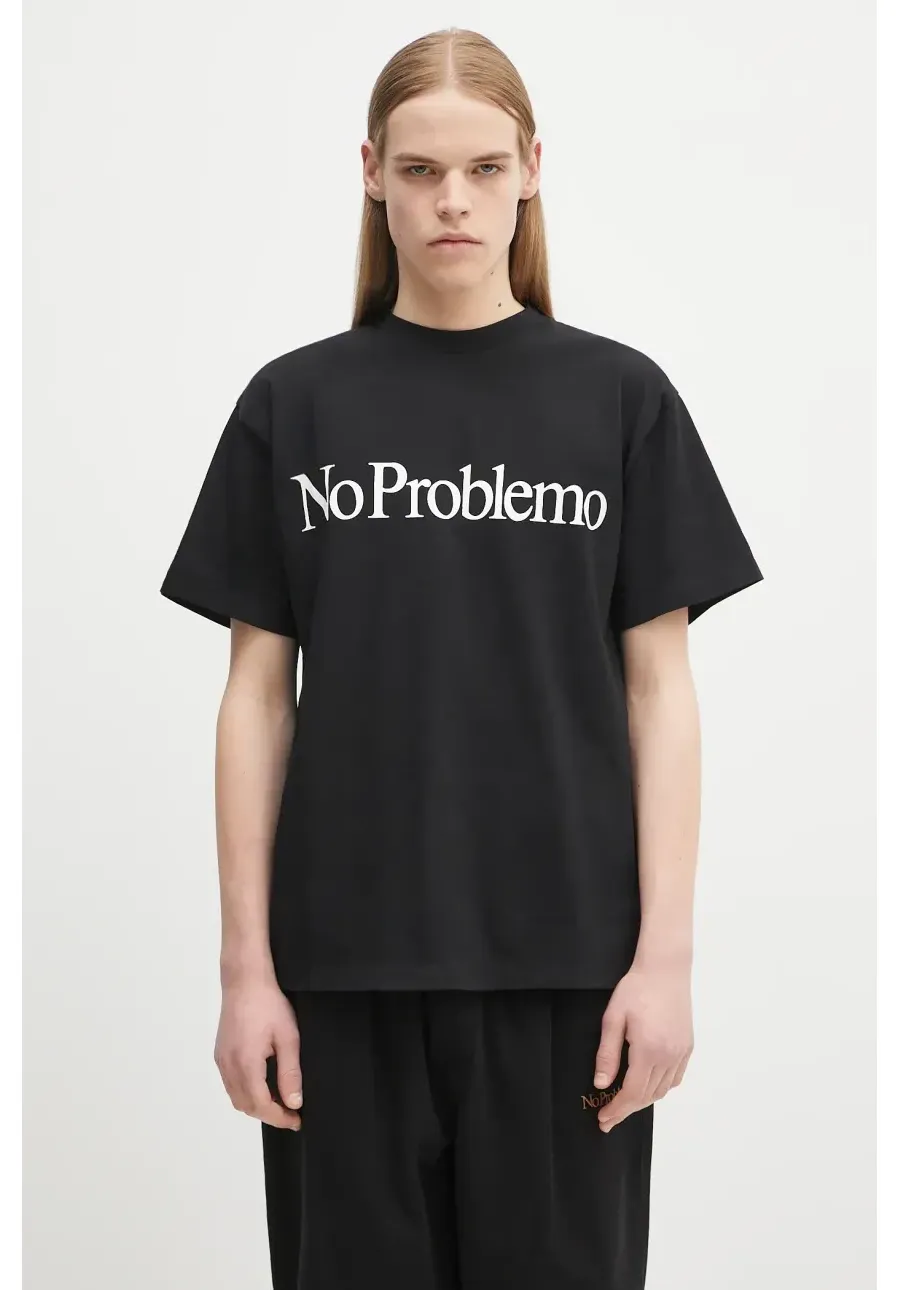 obrazek 1 No Problemo t-shirt bawełniany No Problemo SS Tee kolor czarny z nadrukiem NP6000203