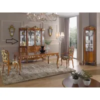 Picture A refined Italian Chippendale display cabinet for the dining room