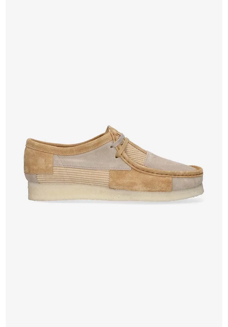 obrazek 1 Clarks Originals półbuty zamszowe Wallabee męskie kolor beżowy 26172156