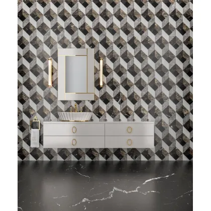 Zdjęcie Prestiżowy komplet mebli łazienkowych w stylu Art Deco