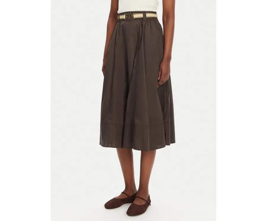 obrazek 1 TWINSET Spódnica trapezowa 251TT202J Brązowy Regular Fit