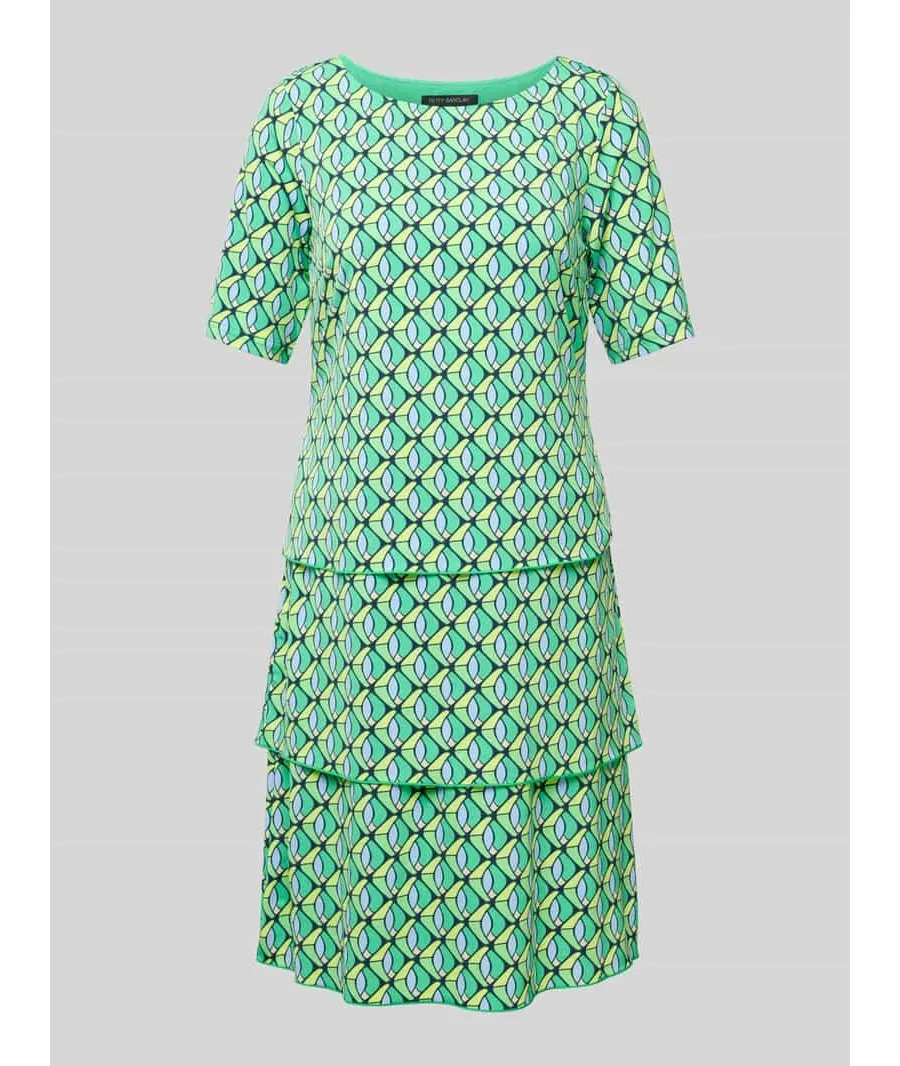 obrazek 1 Sukienka o długości do kolan z nadrukiem na całej powierzchni