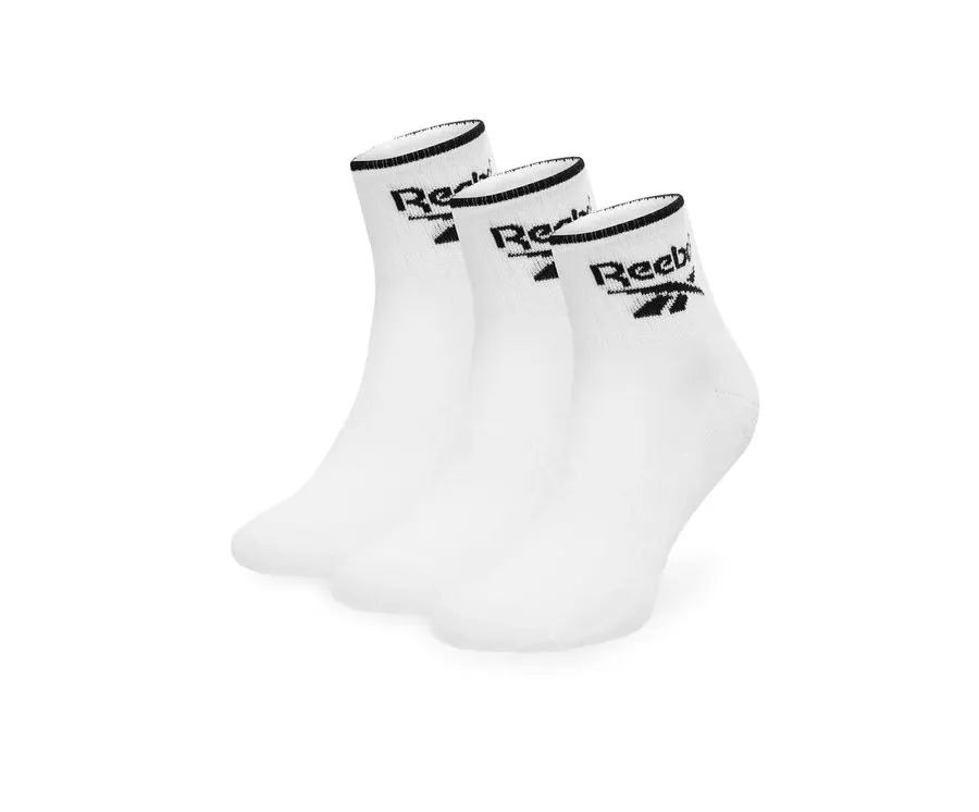 obrazek 1 Reebok Zestaw 3 par wysokich skarpet unisex R0362-SS24 (3-pack) Biały