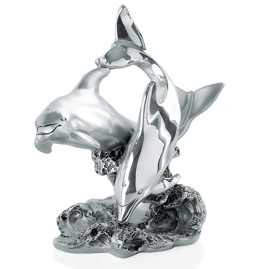 obrazek 1 Stylowa statuetka delfinów na biurko