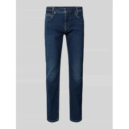Zdjęcie Jeansy o kroju straight fit z 5 kieszeniami model ‘Arne’