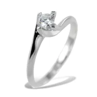 Picture Medium ring with a Valentine's Day diamond, 0.18 carat