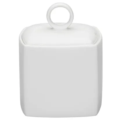 Picture Stylish classic sugar bowl from the Carré White collection - Vista Alegre