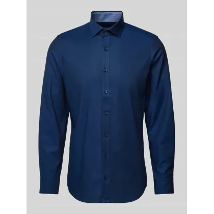 Zdjęcie Koszula biznesowa o kroju slim fit z jednolitą fakturą