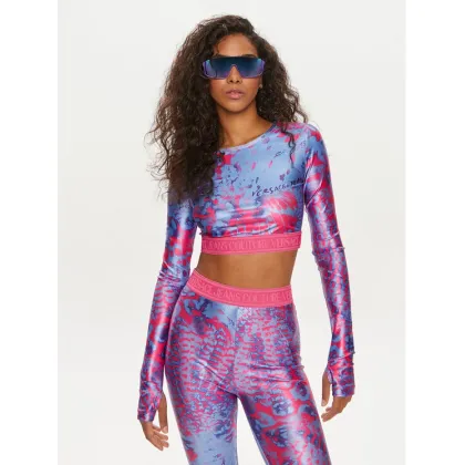 Zdjęcie Versace Jeans Couture Bluzka 76HAH218 Kolorowy Slim Fit