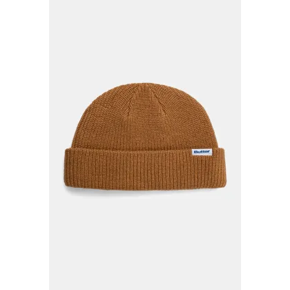 Zdjęcie Butter Goods czapka Wharfie Beanie kolor brązowy z cienkiej dzianiny BG243810