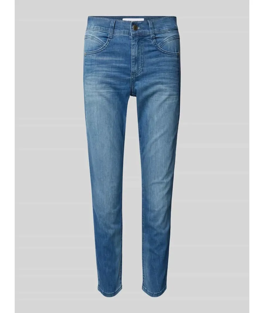 obrazek 1 Jeansy o skróconym kroju skinny fit model ‘Ornella’