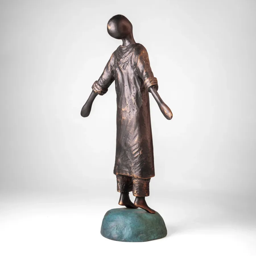 obrazek 2 Klasyczna rzeźba człowieka z mosiądzu