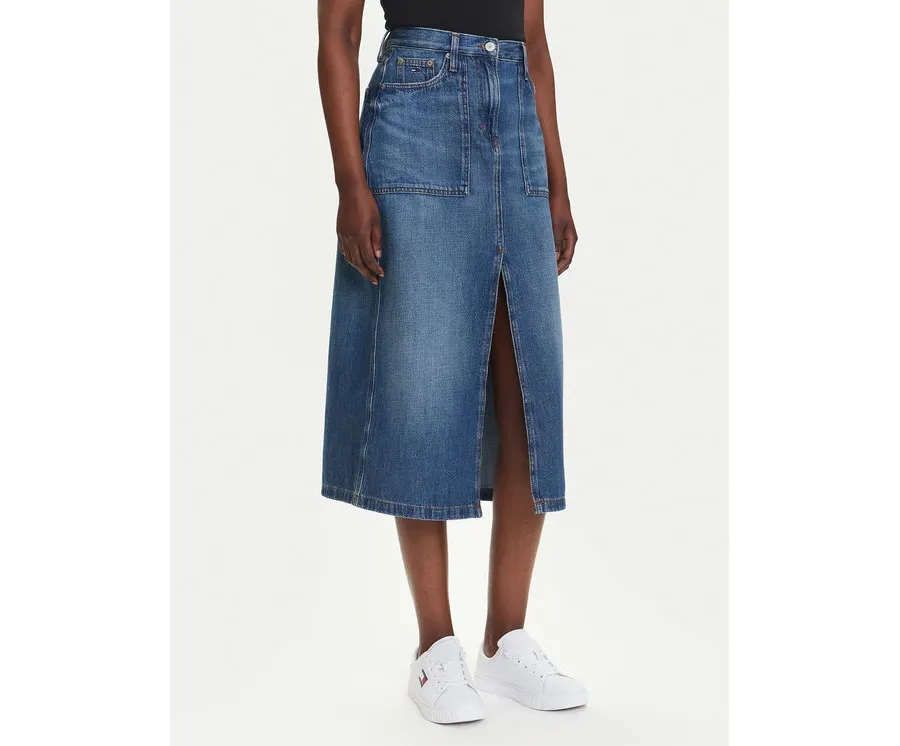obrazek 1 Tommy Jeans Spódnica jeansowa Claire DW0DW21070 Granatowy Regular Fit
