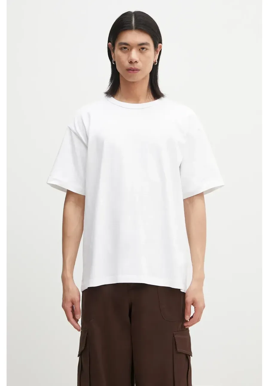 obrazek 1 Norse Projects t-shirt bawełniany Simon Heavy T-shirt męski kolor biały gładki N01.0687.0001