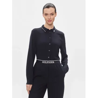 Zdjęcie Tommy Hilfiger Koszula Smd Detail Fluid Shirt WW0WW40549 Granatowy Regular Fit