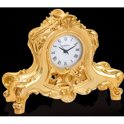 Picture Gold-plated exclusive clock