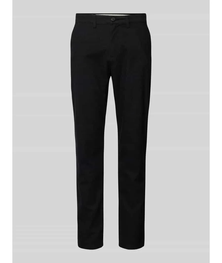 obrazek 1 Chinosy o kroju slim fit ze szlufkami na pasek model ‘MILES’