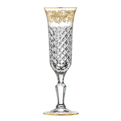 Zdjęcie Zjawiskowy kieliszek do szampana z przezroczystego kryształu